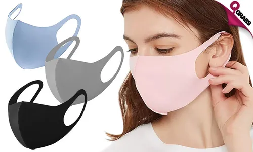 Reusable Ice Silk Fiber Face Masks!